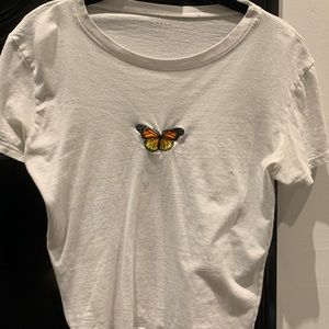 butterfly brandy melville shirt